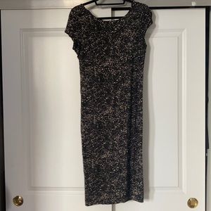 Basic black and speckled brown dress size medium